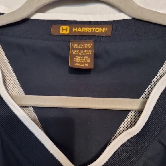 Harriton Michigan State Spartans navy blue Microfiber Windshirt windbreaker - Picture 6 of 7